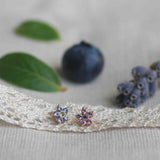 Secret Garden Flower Stud - Lavendel