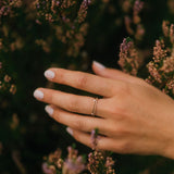 Jade Petite Ring Med Chokladdiamanter