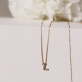 Tiny Letter Necklace