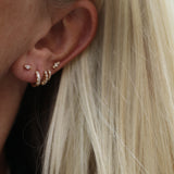 Tiny Marquise Diamond Stud