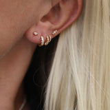 Tiny Marquise Diamond Stud