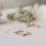 Tiny Solitaire Ring