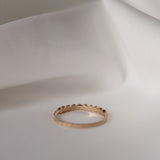 Sanning & Spiritualitet - Astrid Vintage Diamond Band med lavendelsafirer och ljusblå safirer