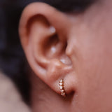 Vintage Diamond Huggie