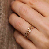 Vintage Style Tiny Diamond Ring