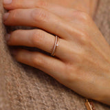 Vintage Style Tiny Diamond Ring