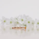 Finished: Not So Tiny Little Sparkle Ring with a Yellow Sapphire and Diamonds