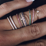 Jade Petite Ring med Champagnediamanter
