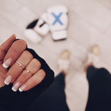 Lily Tiny Diamond Drop with Diamond Row