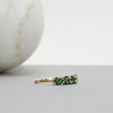 Finished: Angel Ring with Limited Edition Sea Green Tourmalines