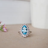 Åsa's Marquise Aquamarine Power Ring