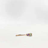 Finished: Edith Ring with Olive Green Sapphire and Lavender Sapphires