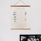 Gemstone Poster - Moh's Scale of Hardness (Colour)