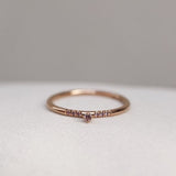 Finished: Tiny Little Sparkle Ring with Lavender Sapphires