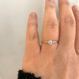 Finished: Not At All Tiny Diamond Ring in White Gold