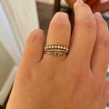 Finished: Mini Elise Ring in White Gold with Dark Chocolate Diamonds