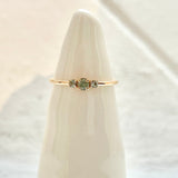 Finished: New Model! Mini Edith Ring with Olive Green Sapphires