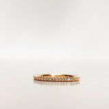 Jade Ring with Champagne Diamonds