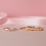 Finished: Elise Ring with a Light Pink Morganite and Diamonds TWVS