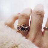 Edith Ring 2.0 CT with Dark Chocolate Diamonds