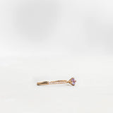 Finished: Not At All Tiny Sparkle Ring with Lavender Sapphire and Diamonds TWVS