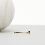 Finished: Not So Tiny Diamond Ring with Blue Sapphire