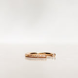 Open Jade Ring med Champagnediamanter