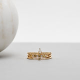 Finished: Tiny Little Sparkle Ring with Yellow Sapphire and Diamonds TWVS