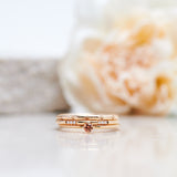 Finished: Not So Tiny Diamond Ring with an Orange Sapphire