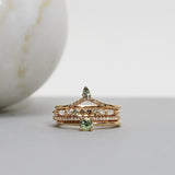 Finished: Brand New Model!: Idun Straight Diamond Band with Diamonds TWVS, Olive Green Sapphires and Chocolate Diamonds