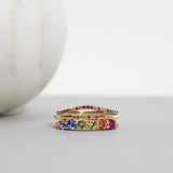 Finished: 24-Hour Auction! Rainbow Jade Petite Enough Ring