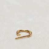 Start Bidding: Tiny Tiny Jade Hoop with Diamonds