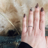 Finished: Bid for Ukraine! Idun Curved Diamond Band with Light Blue Sapphires and Diamonds