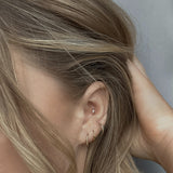 Tiny Marquise Diamond Stud