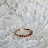 Astrid Top Covered Diamond Band - Rubiner