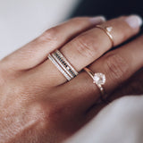 Jade Petite Ring with Black Diamonds