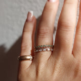 Astrid Top Covered Band With Apple Green Tourmalines