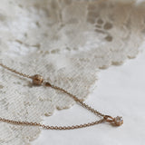 Petite GAIA Diamond Necklace Lock and Chain