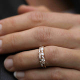 Amelia’s Minimalistic Baguette Brilliant Diamond Band - Top Covered
