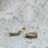 Angel Hoops med Mörkgröna Turmaliner