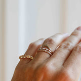 Angel Ring med Ljusgula Safirer