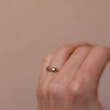 Anita Ring with Chocolate and Champagne Diamonds