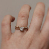 Vintage Style Solitaire Ring with Antique Diamond