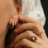 Astrid Vintage Diamond Hoop (Ny!)