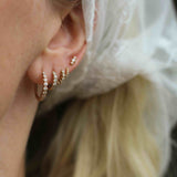 Astrid Vintage Diamond Hoop (Ny!)