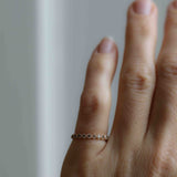 Astrid Top Covered Diamond Band - Champagnediamanter