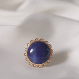 One-Of-A-Kind Oval Bi-Coloured Sapphire Band