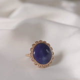 One-Of-A-Kind Oval Bi-Coloured Sapphire Band