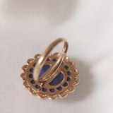 One-Of-A-Kind Oval Bi-Coloured Sapphire Band