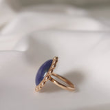 One-Of-A-Kind Oval Bi-Coloured Sapphire Band